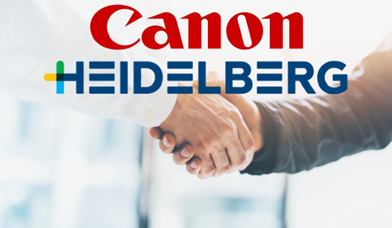 Η Canon και η HEIDELBERG ανακοινώνουν παγκόσμια συνεργασία στον τομέα εκτύπωσης inkjet με τροφοδοσία σε φύλλα