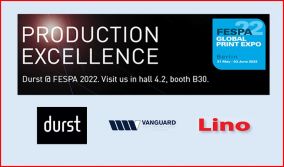 Ο Όμιλος Durst με το «Production Excellence» στην Fespa 2022 στο Βερολίνο 